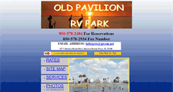 Desktop Screenshot of oldpavilionrvpark.com